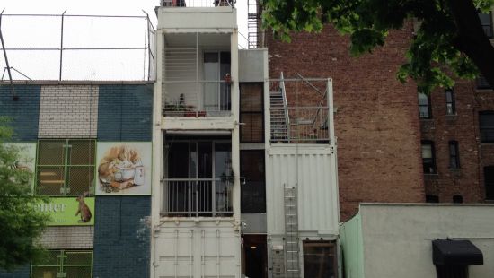 Container als Haus in New York