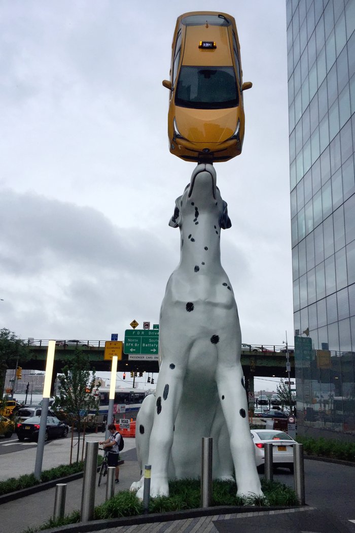 Donald Lipski Spot Dalmatiner Taxi Kunst