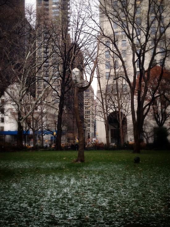 Kunst im Madison Square Park: Steine von Penone